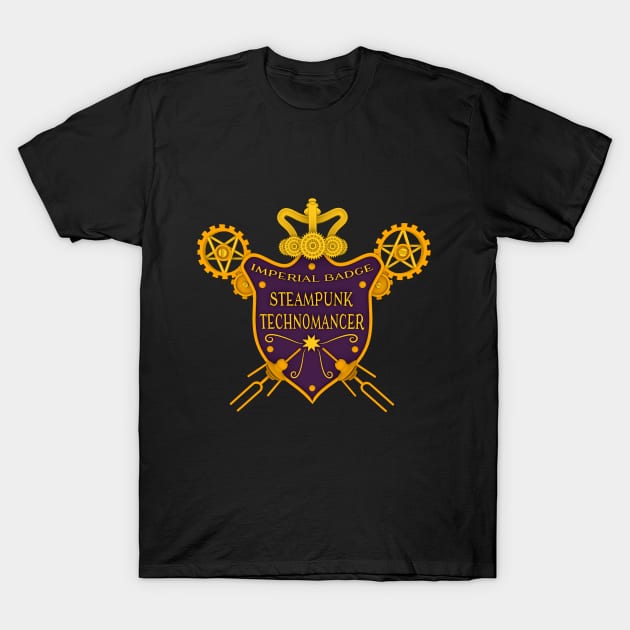 Steampunk Technomancer T-Shirt by otherrace